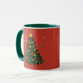 Klassiek prettig kerstfeest mok (Voorkant links)