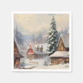 Klassiek Prettig Kerstfeest Servet (Voorkant)