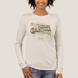 Klassiek 'Prettig Kerstfeest' voor familie Tri-Blend Shirt