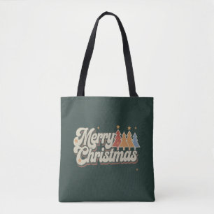 Klassiek prettig kerstvakantie Kerstmis vakantie Tote Bag