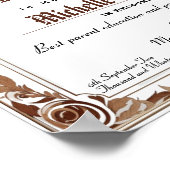 Klassiek Professioneel nep diploma certificaat Poster (Hoek)
