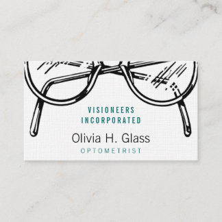 Klassiek professioneel optisch ontwerp voor brille visitekaartje