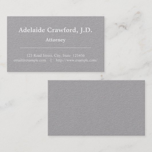 , klassiek, professioneel Visitekaartje (Voorkant / Achterkant)