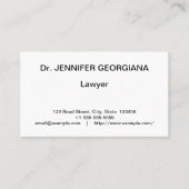 , Klassiek professioneel Visitekaartje (Voorkant)