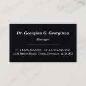 Klassiek,  professioneel Visitekaartje (Voorkant)