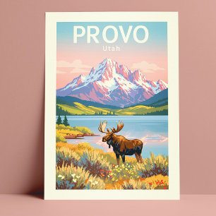 Klassiek Provo Utah Briefkaart