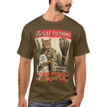 Klassiek Pulp Fiction Kat T-shirt | Retro Avontuur
