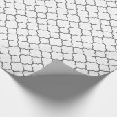 Klassiek Quatrefoil-patroon Cadeaupapier (Hoek)