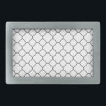 Klassiek Quatrefoil-patroon Gesp<br><div class="desc">Eenvoudig quatrefoliepatroon in zwart-wit.</div>