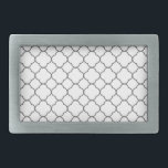 Klassiek Quatrefoil-patroon Gesp<br><div class="desc">Eenvoudig quatrefoliepatroon in zwart-wit.</div>