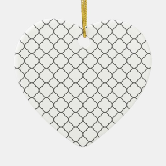Klassiek Quatrefoil-patroon Keramisch Ornament (Voorkant)