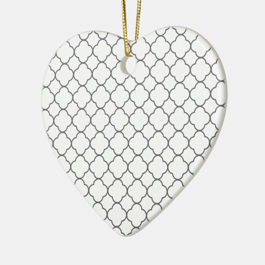 Klassiek Quatrefoil-patroon Keramisch Ornament (Links)