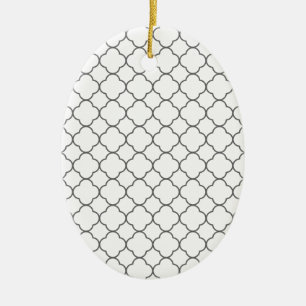Klassiek Quatrefoil-patroon Keramisch Ornament