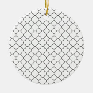 Klassiek Quatrefoil-patroon Keramisch Ornament