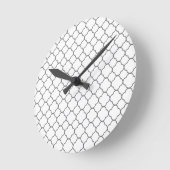 Klassiek Quatrefoil-patroon Ronde Klok (Hoek)