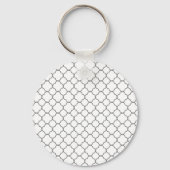Klassiek Quatrefoil-patroon Sleutelhanger (Voorkant)