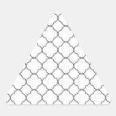 Klassiek Quatrefoil-patroon Sticker (Voorkant)