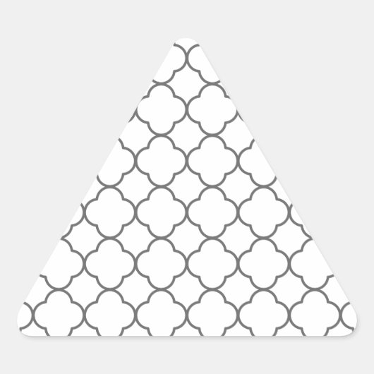 Klassiek Quatrefoil-patroon Sticker (Voorkant)