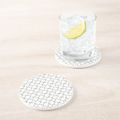 Klassiek Quatrefoil-patroon Zandsteen Onderzetter (Zijkant)