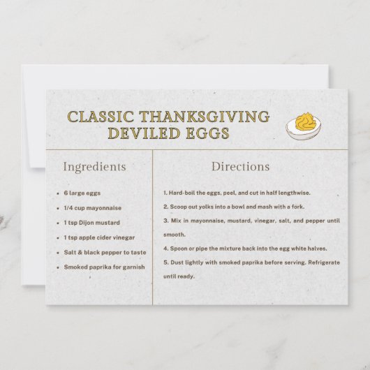 Klassiek recept voor thanksgiving deviled eggs ans (Voorkant)