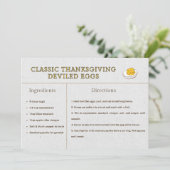 Klassiek recept voor thanksgiving deviled eggs ans (Staand voorkant)