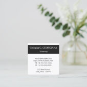 Klassiek recht professioneel Visitekaartje (Staand voorkant)