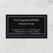 Klassiek recht professioneel Visitekaartje (Voorkant)