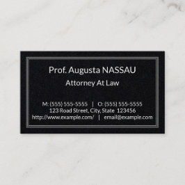 Klassiek recht professioneel Visitekaartje