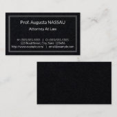Klassiek recht professioneel Visitekaartje (Voorkant / Achterkant)
