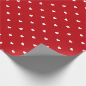 Klassiek Red Hearts inpakpapier (Hoek)