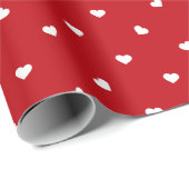Klassiek Red Hearts inpakpapier (Rol Hoek)