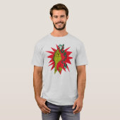 Klassiek| Red Starburst T-shirt (Voorkant volledig)