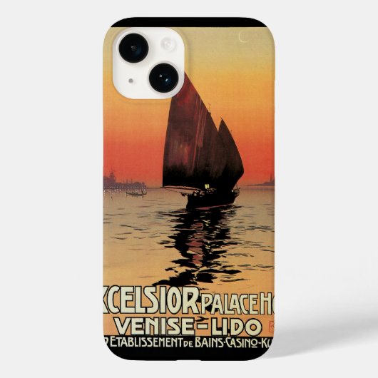 Klassiek reizen, boten bij Excelsior Palace Veneti Case-Mate iPhone Case (Achterkant)