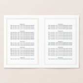 Klassiek religieus doopprogramma Gouden folie Kaarten (Binnen)