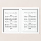 Klassiek religieus doopprogramma Gouden folie Kaarten (Binnen)