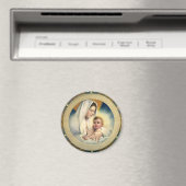 Klassiek Religieus Kerstfeest, Madonna en Kind Magneet (Insitu (Vaatwasser))