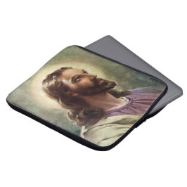 Klassiek religieus, portret van Jezus Christus met Laptop Sleeve
