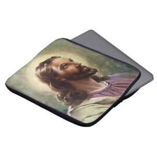 Klassiek religieus, portret van Jezus Christus met Laptop Sleeve