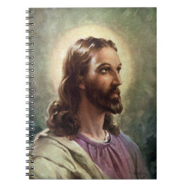 Klassiek religieus, portret van Jezus Christus met Notitieboek