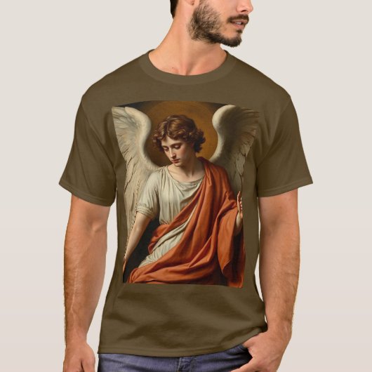 Klassiek Renaissance Engel Heren T-shirt (Voorkant)