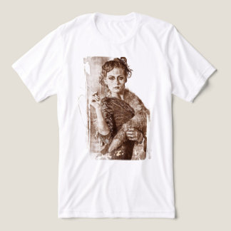 Klassiek Renaissance Vrouwenportret Fijne Tri-Blend Shirt