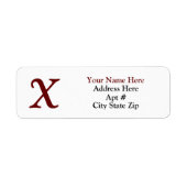 Klassiek retour adres label (Voorkant)