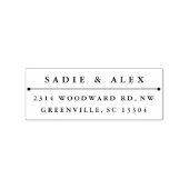 Klassiek retouradres rubberstempel (Afrduk)