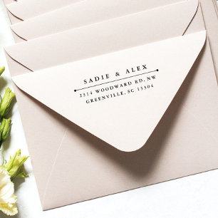 Klassiek retouradres rubberstempel