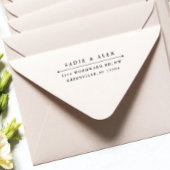 Klassiek retouradres rubberstempel