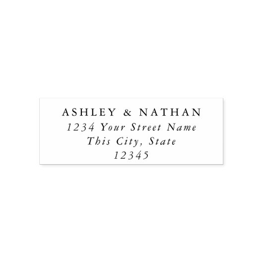 Klassiek retouradres Zelfinkkend stempel (Design)