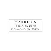 Klassiek retouradres zelfinktende stempel (Design)