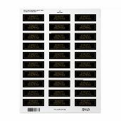 Klassiek retouradreslabel etiket (Full Sheet)