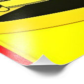 Klassiek retro auto poster (Hoek)