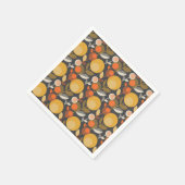 Klassiek retro bloemenpatroon servet (Hoek)